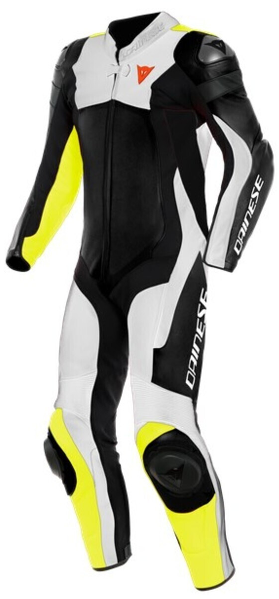 Dainese Combinaison Assen 2 perforée 1 pièce noir/blanc/jaune