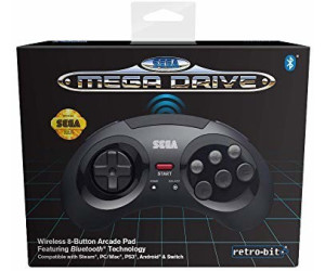 Retro Bit Sega Mega Drive 8-Button Arcade Pad Bluetooth