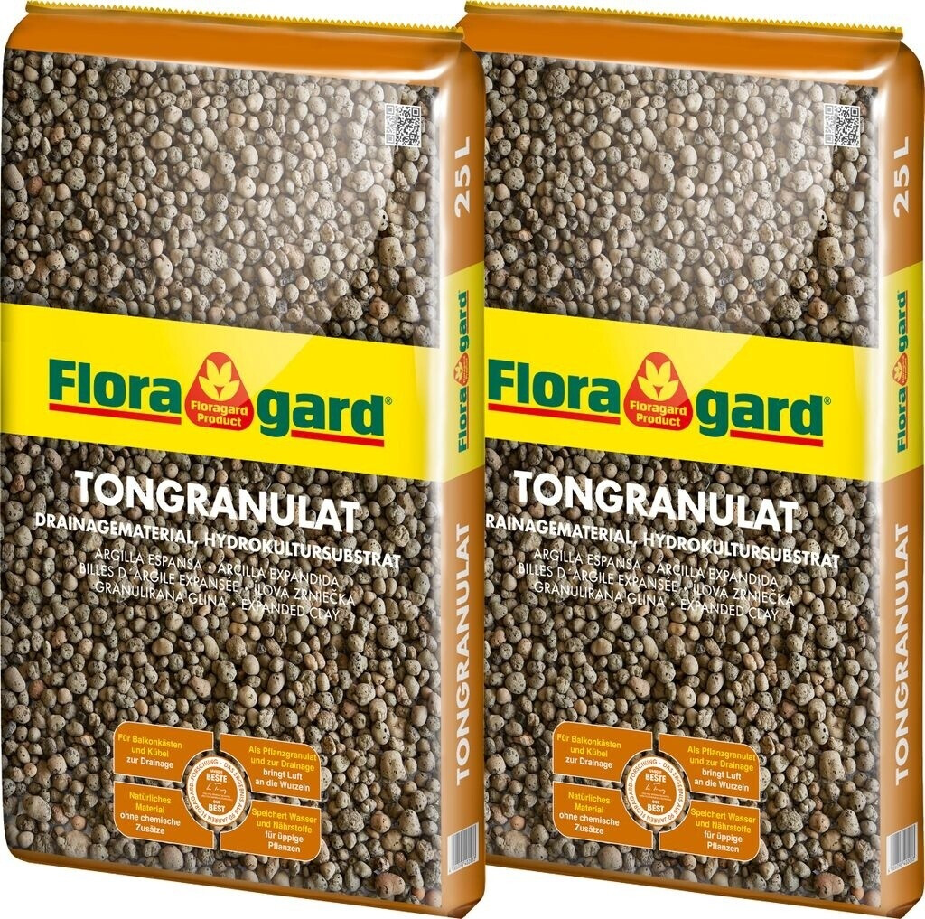 Floragard Blähton/Tongranulat 2 x 25 l ab 25,99 € Preisvergleich bei