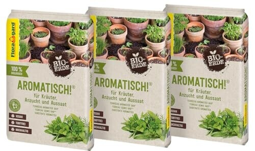 Floragard Floragard Bio-Erde Aromatisch 3x10 l - für Anzucht und Aussaat sowie für Kräuter - alternate view