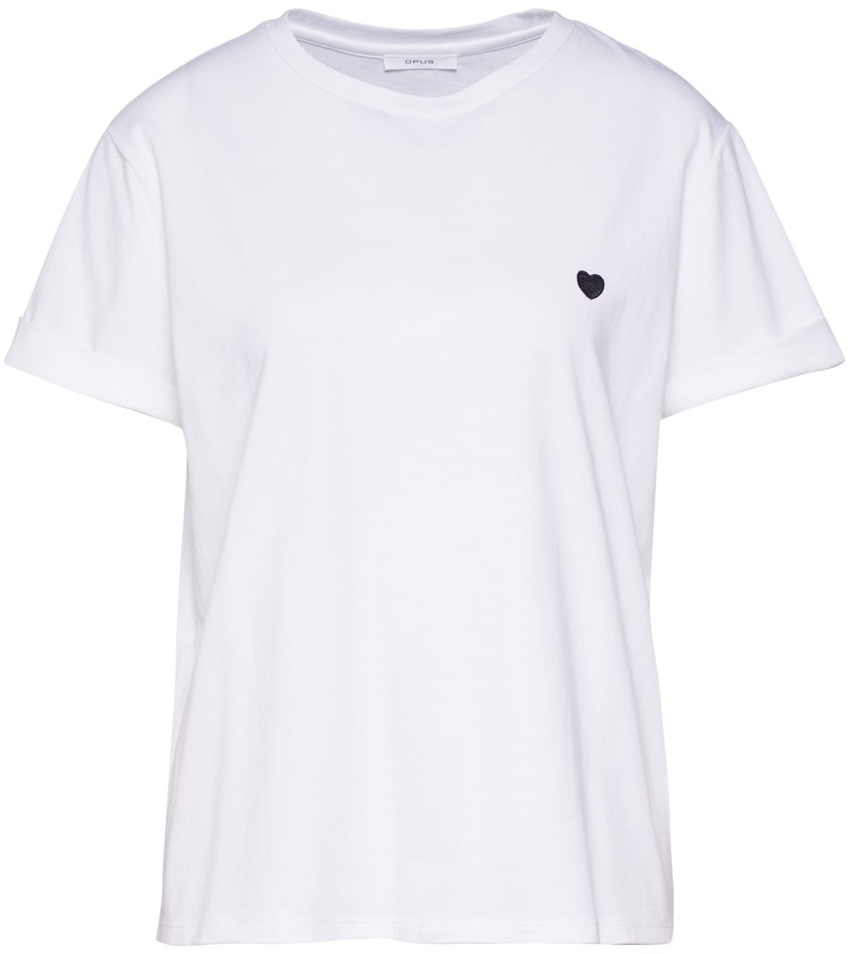 Opus Motiv Shirt Serz white