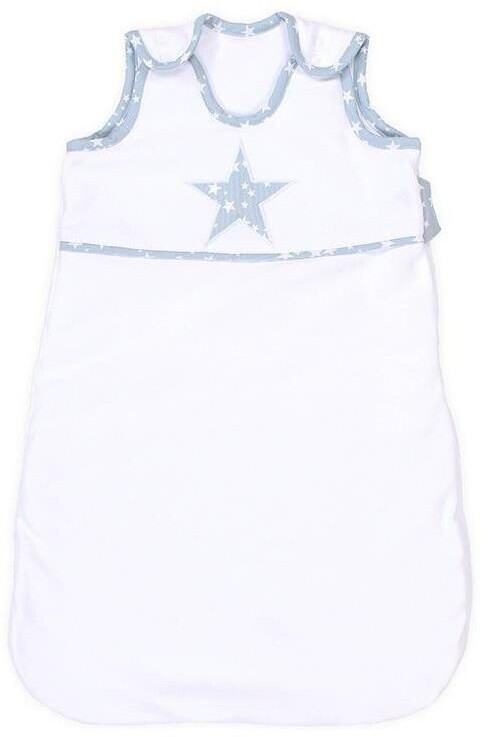 Babybay Sleeping Bag Organic Cotton White Application Star azure stars white