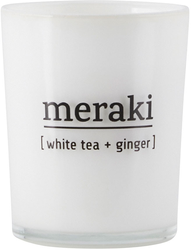Meraki scented candle Ø5 x 6cm 12h White Tea & Ginger