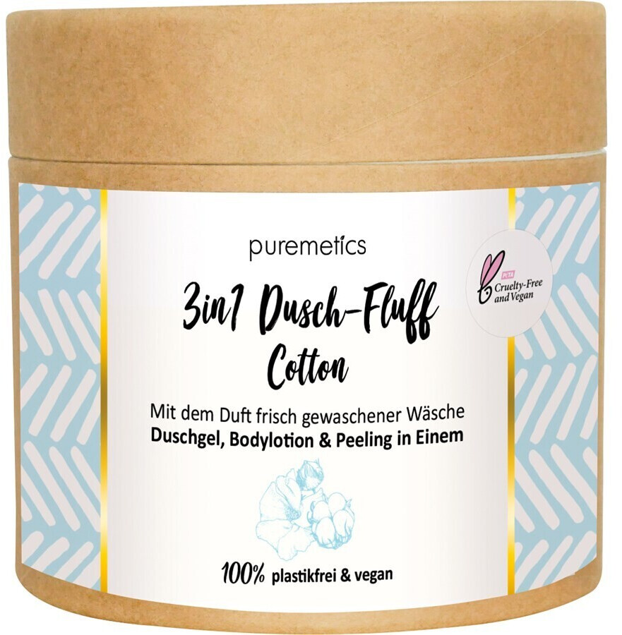 puremetics 3in1 Shower Fluff Clean Cotton (250g)