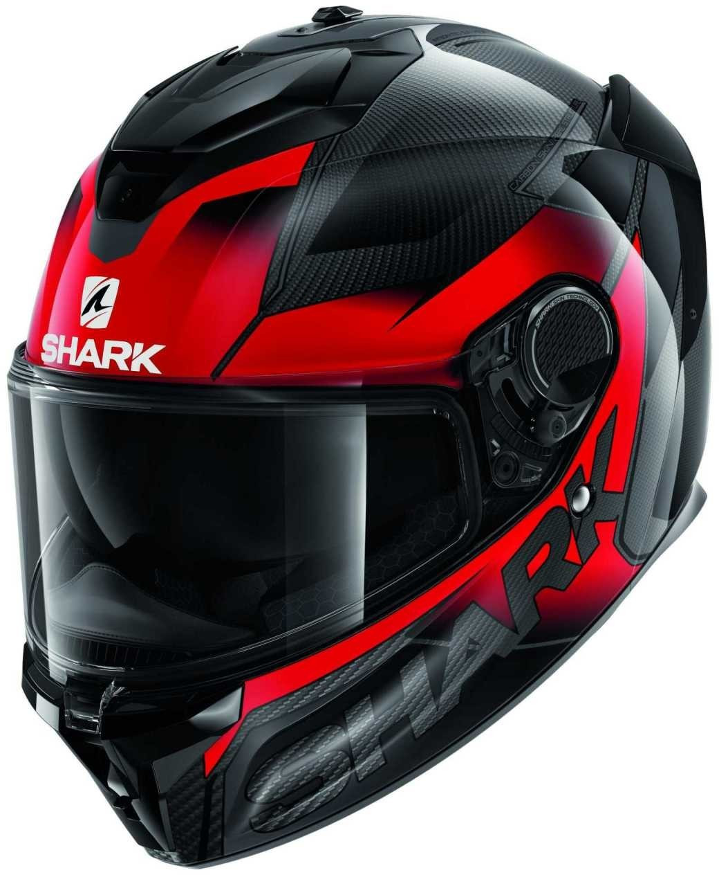 Casco de moto Shark Spartan Blank rojo