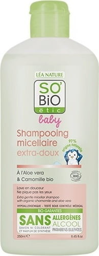 SO’Bio étic Baby extra mild micelle shampoo (250 ml)