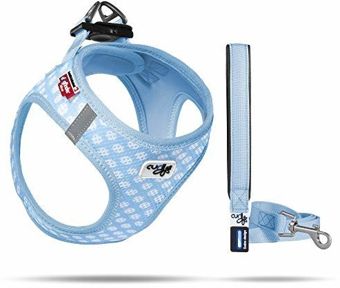 Curli Harnais pour chien 3XS Skyblue Circles Curli Harnais pour chien 3XS Skyblue Circles