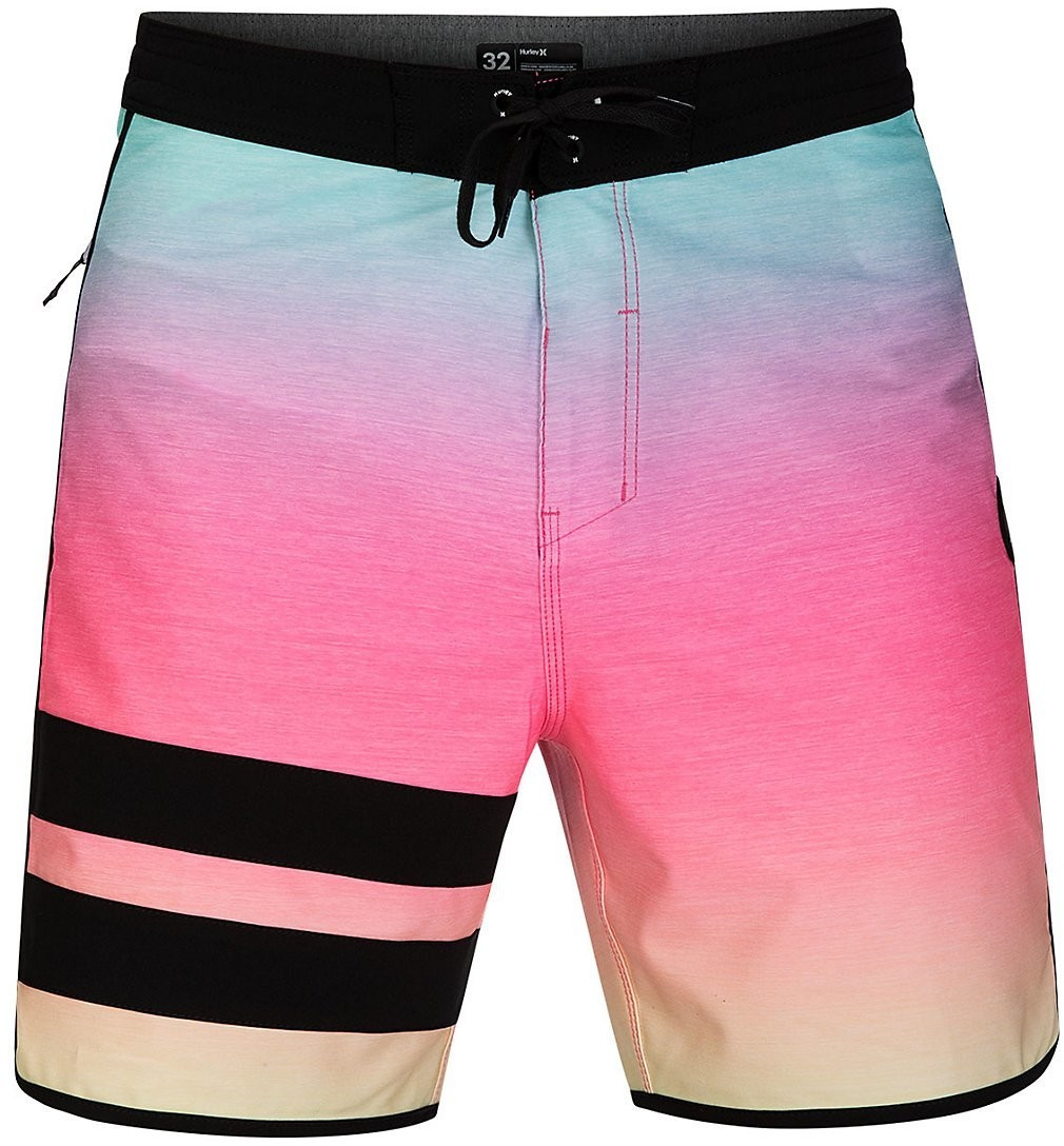 Hurley Phantom Block Party Keep Cool 18 Boardshorts digital pink