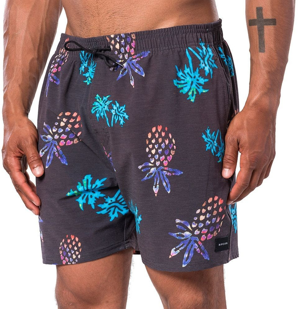 Rip Curl Tropical Vibes 16'' Volley Swim Briefs washed black