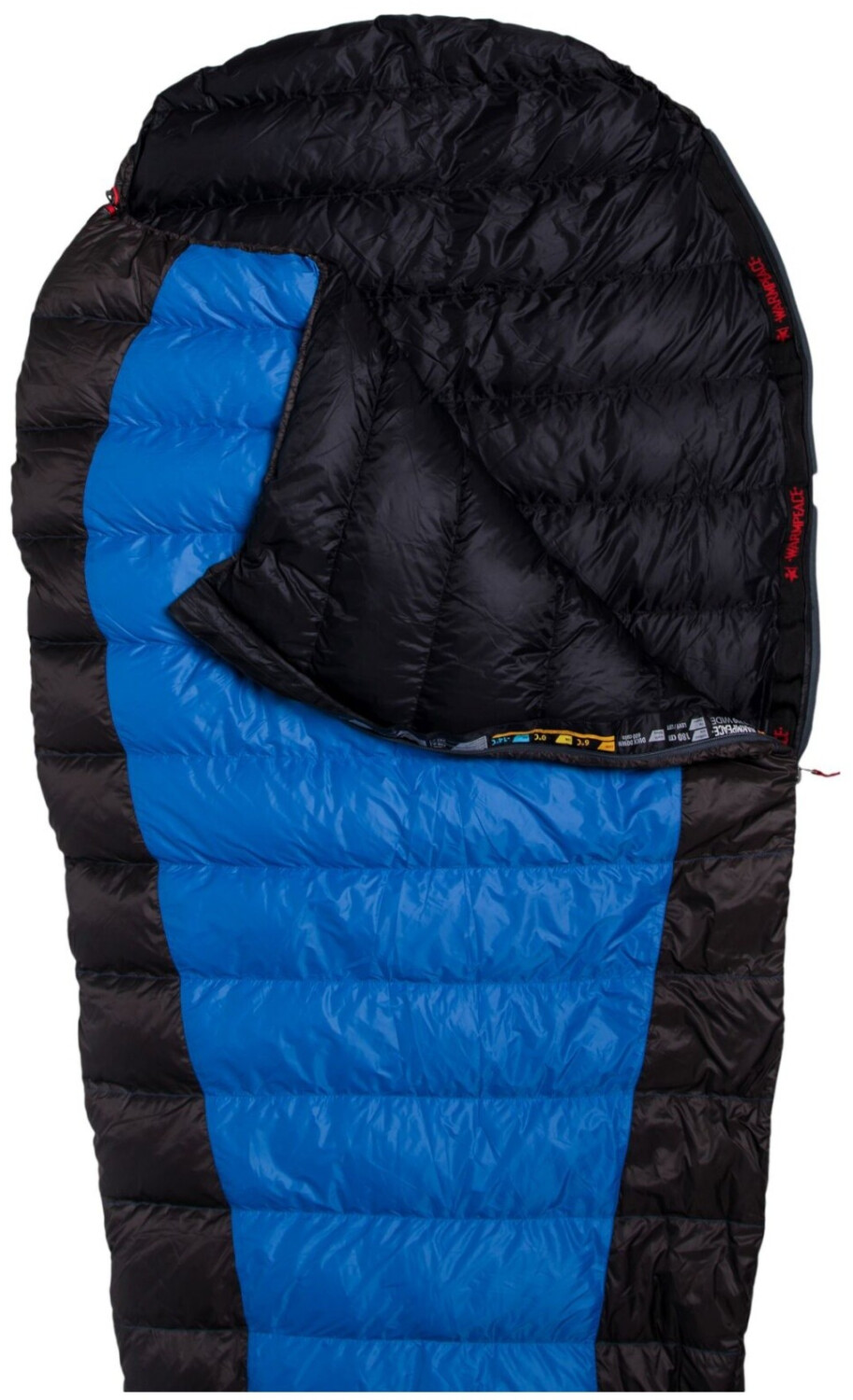 寝袋　VIKING 300 WARMPACE VIKING 300 195 cm, blue/grey/black - sleeping bag