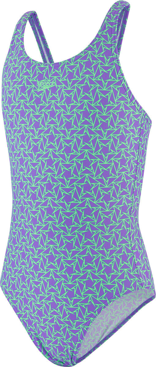 Speedo Boomstar Allover Muscleback ultraviolet/green glow