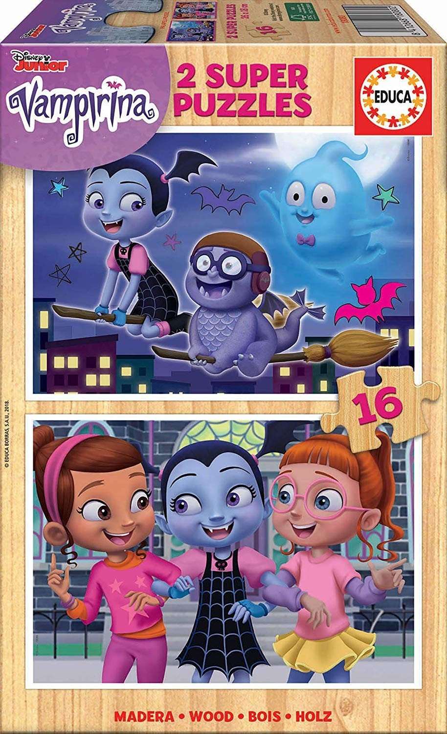 Educa Borrás Disney Vampirina (2 x 16 pièces)
