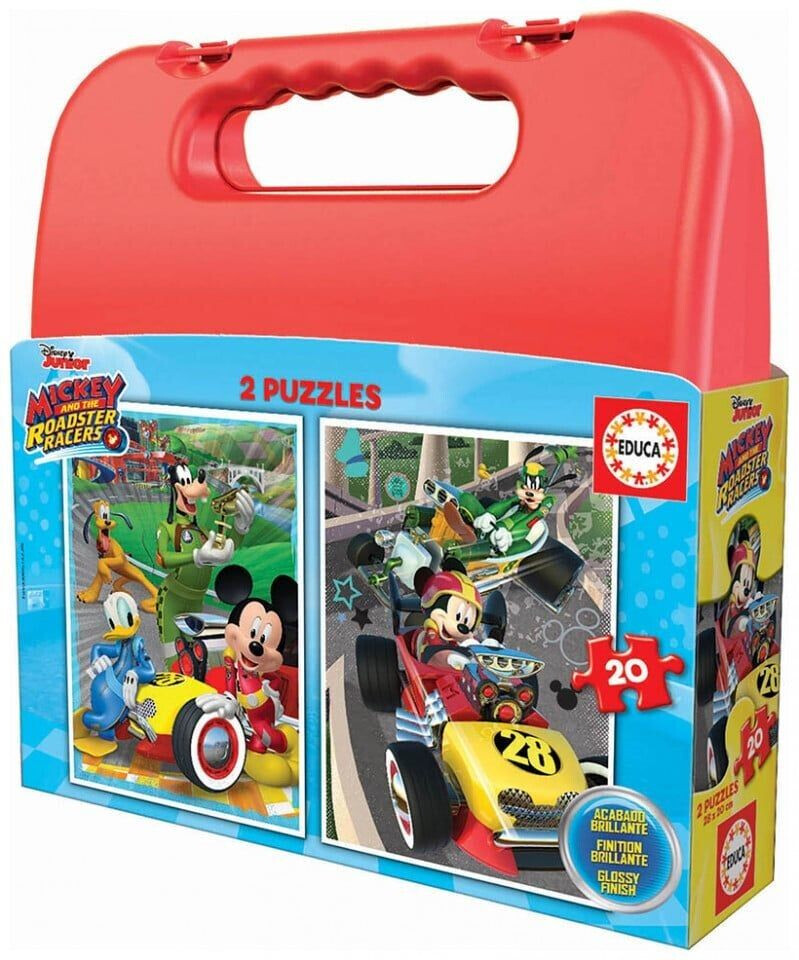 Educa Borrás Mickey Roadster Racer (2 x 20 pièces)