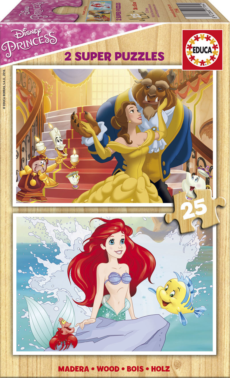 Educa Borrás Princesses Disney (2 x 25 pièces)