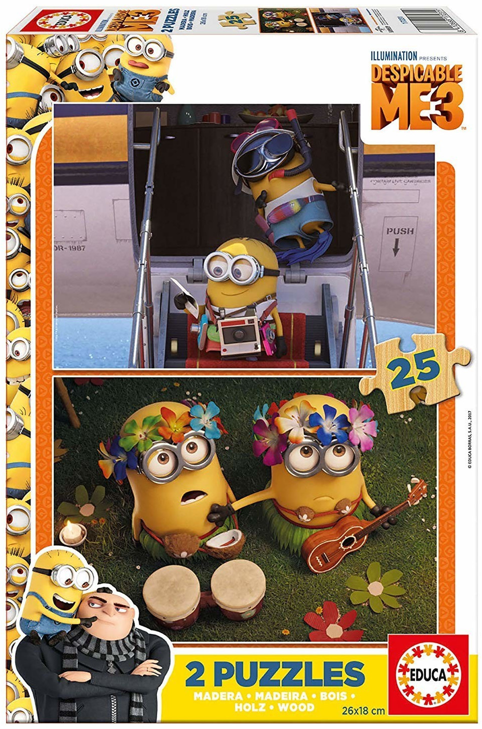 Educa Borrás Minions (2 x 25 pièces)