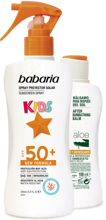 Babaria Kids Sunscreen Spray SPF 50+ (200ml) + After Sun Balm (100ml)