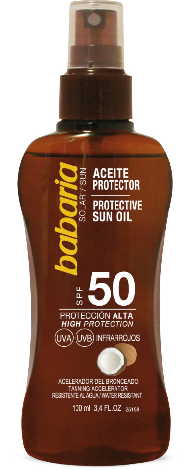 Babaria Sun Protective Coconut Oil SPF 50 (100ml)