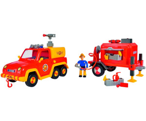Feuerwehrmann Sam Venus mit Anhänger und Figur Simba 109251086 
