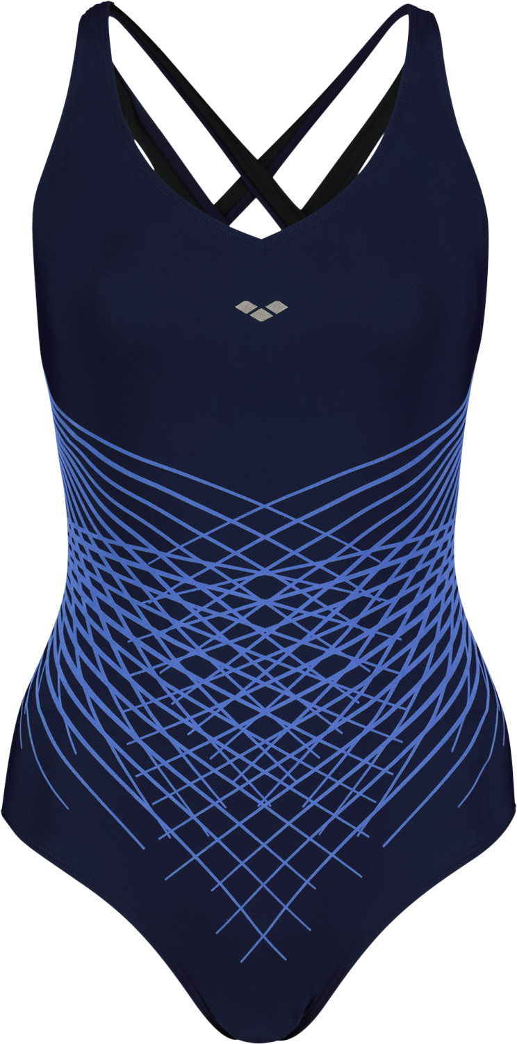 Arena Maia Criss Cross Back One Piece (001628) navy