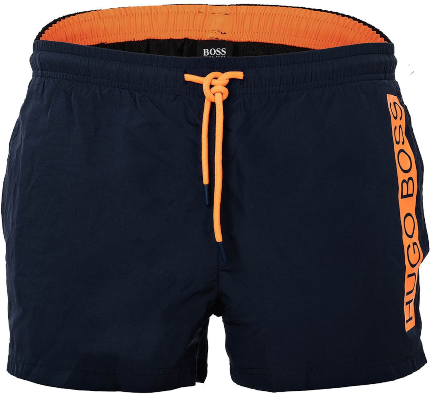 Hugo Boss Mooneye Quickdry swim shorts with contrast logo (50426371) navy/orange ab 39,99