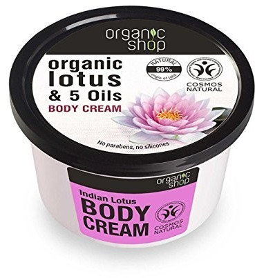 Organic Shop Organic Lotus & 5 Oils Body Cream (250ml)
