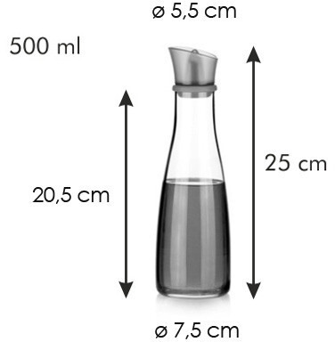 Baomasir Ölspender, Auto Flip Olivenöl Glasflasche, auslaufsicherer  Gewürzbehälter mit automatischem Deckel, Beige, 320 ml