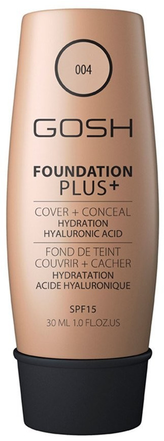 Gosh Foundation Plus+ SPF15 Make-up 004 Natural (30ml)