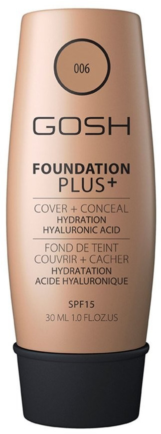 Gosh Foundation Plus+ SPF15 Make-up 006 Honey (30ml)