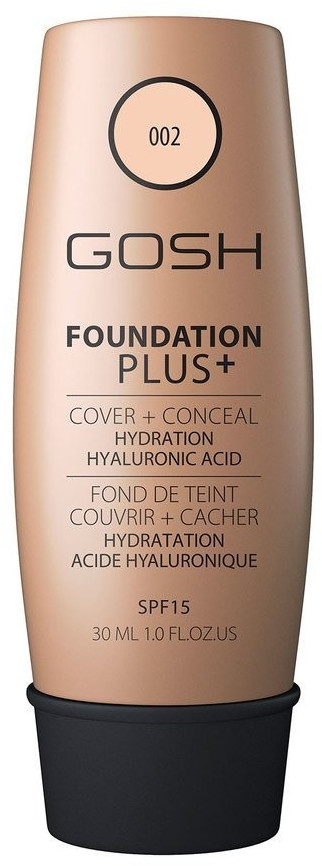 Gosh Foundation Plus+ SPF15 Make-up 002 Ivory (30ml)
