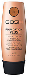Gosh Foundation Plus+ SPF15 Make-up 010 Tan (30ml)