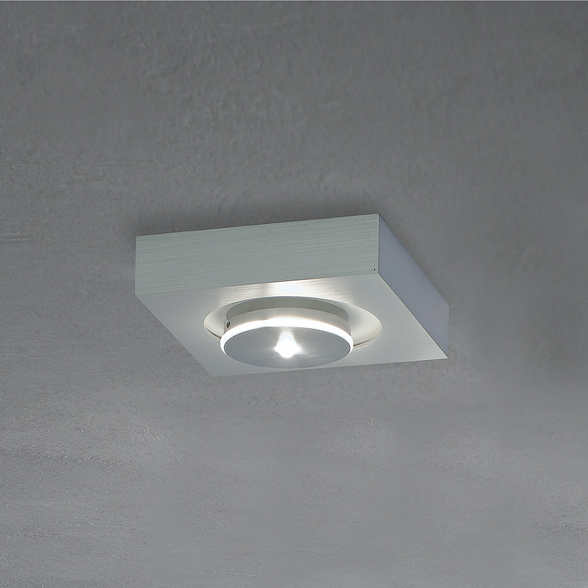 LED geschliffen 1-flammig 348,99 ab € Spot Escale It | Deckenleuchte Preisvergleich quadratisch Aluminium bei