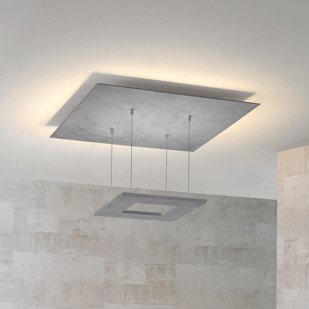 Escale Zen LED € 979,00 Aluminium Dim-to-Warm geschliffen bei Deckenleuchte Preisvergleich | ab 60 cm x 60