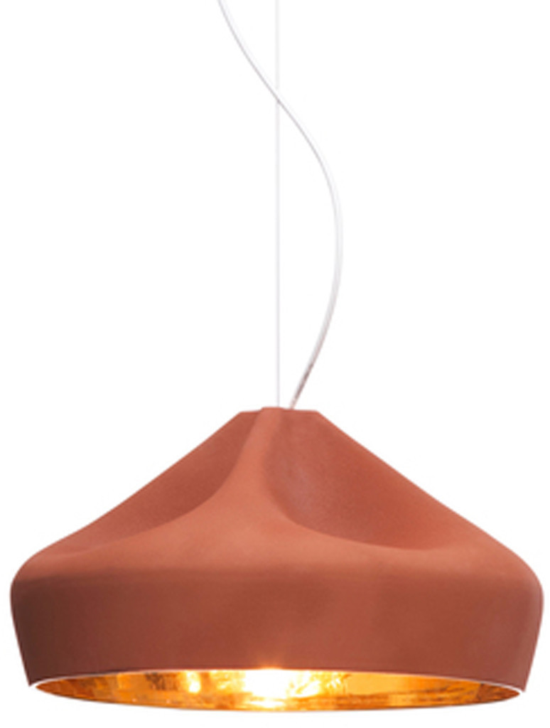 Marset Pleat Box 47 terracotta/intérieur doré