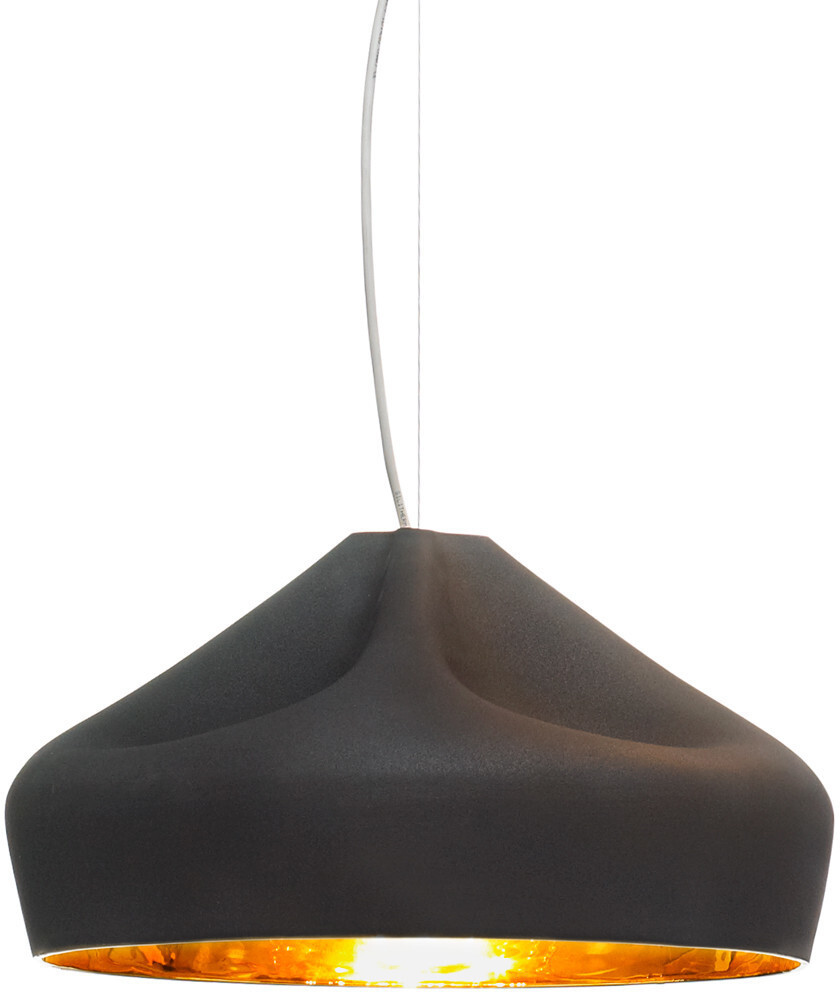 Marset Suspension pleat box 47 noir/doré