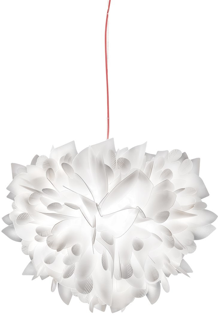 Slamp Suspension veli foliage rouge/blanc