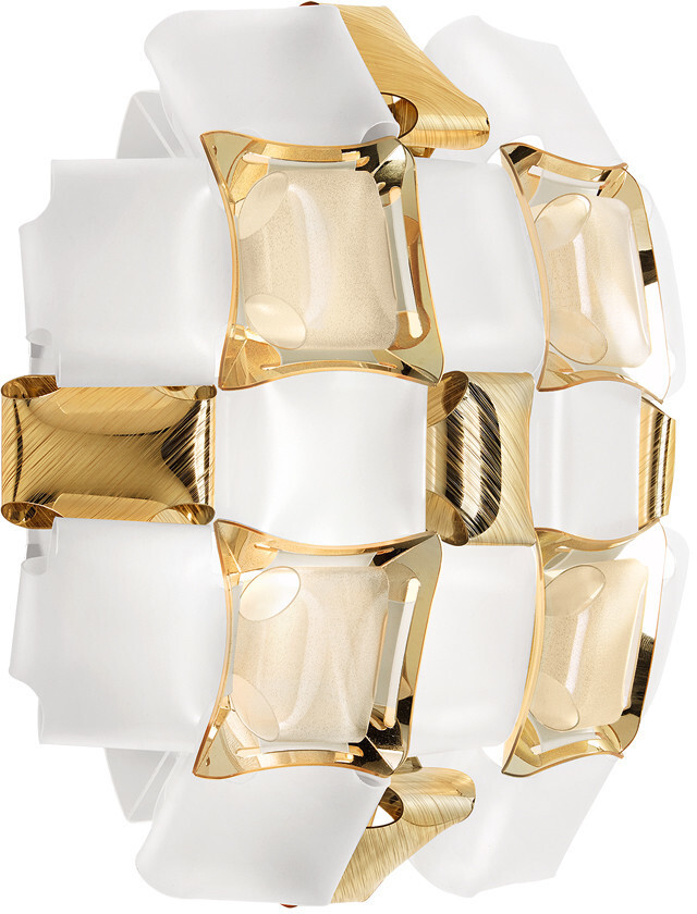 Slamp Mida blanc/doré
