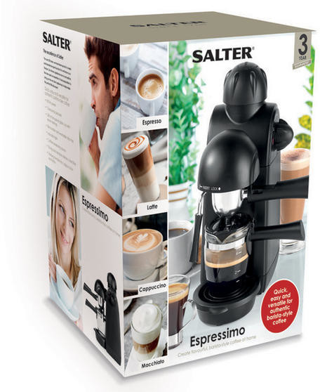 Salter barista discount style coffee machine