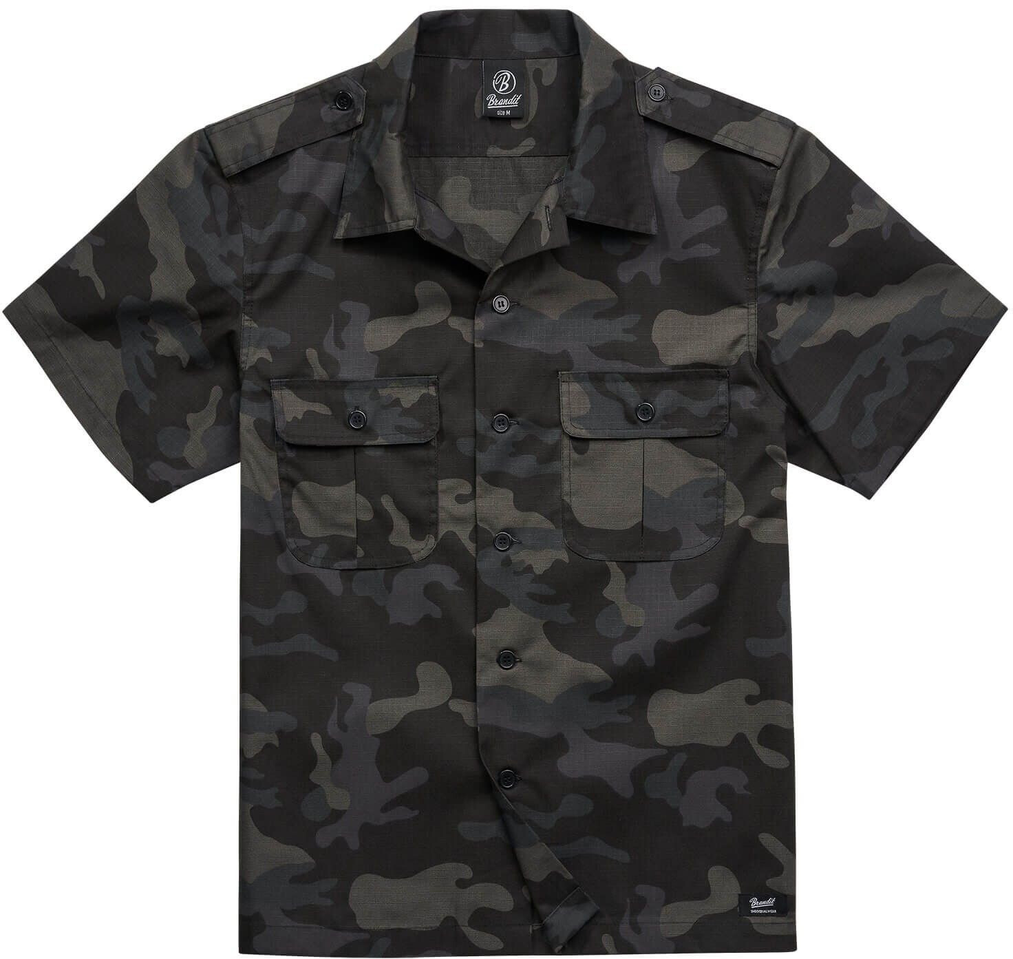Brandit US Shirt Ripstop Shortsleeve (4103) darkcamo