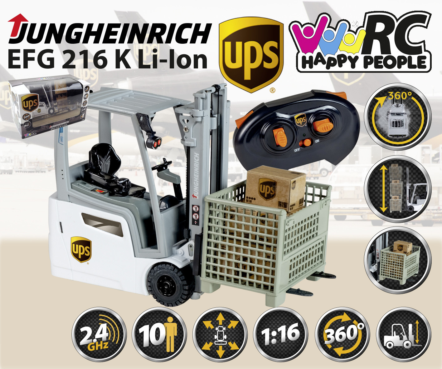Happy People HP RC UPS Jungheinrich 1:16 Gabelstapler (34450) ab 29,99 €