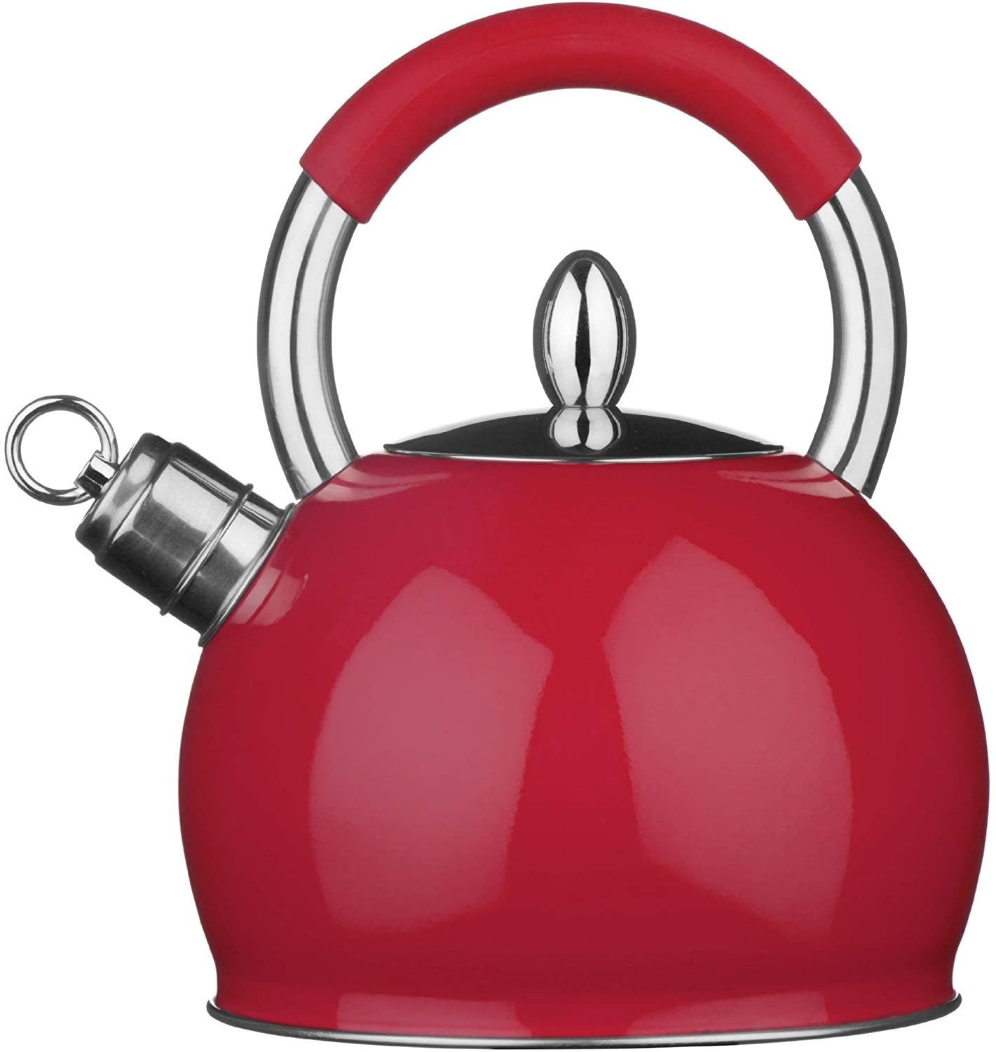 Premier Housewares Whistling Kettle red