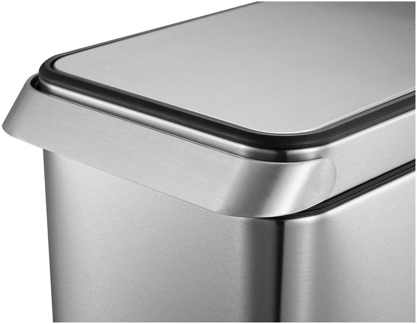 EKO Hudson Edelstahl-Mülleimer 75 Liter – Stylisch, Geräuschlos & Mega Praktisch