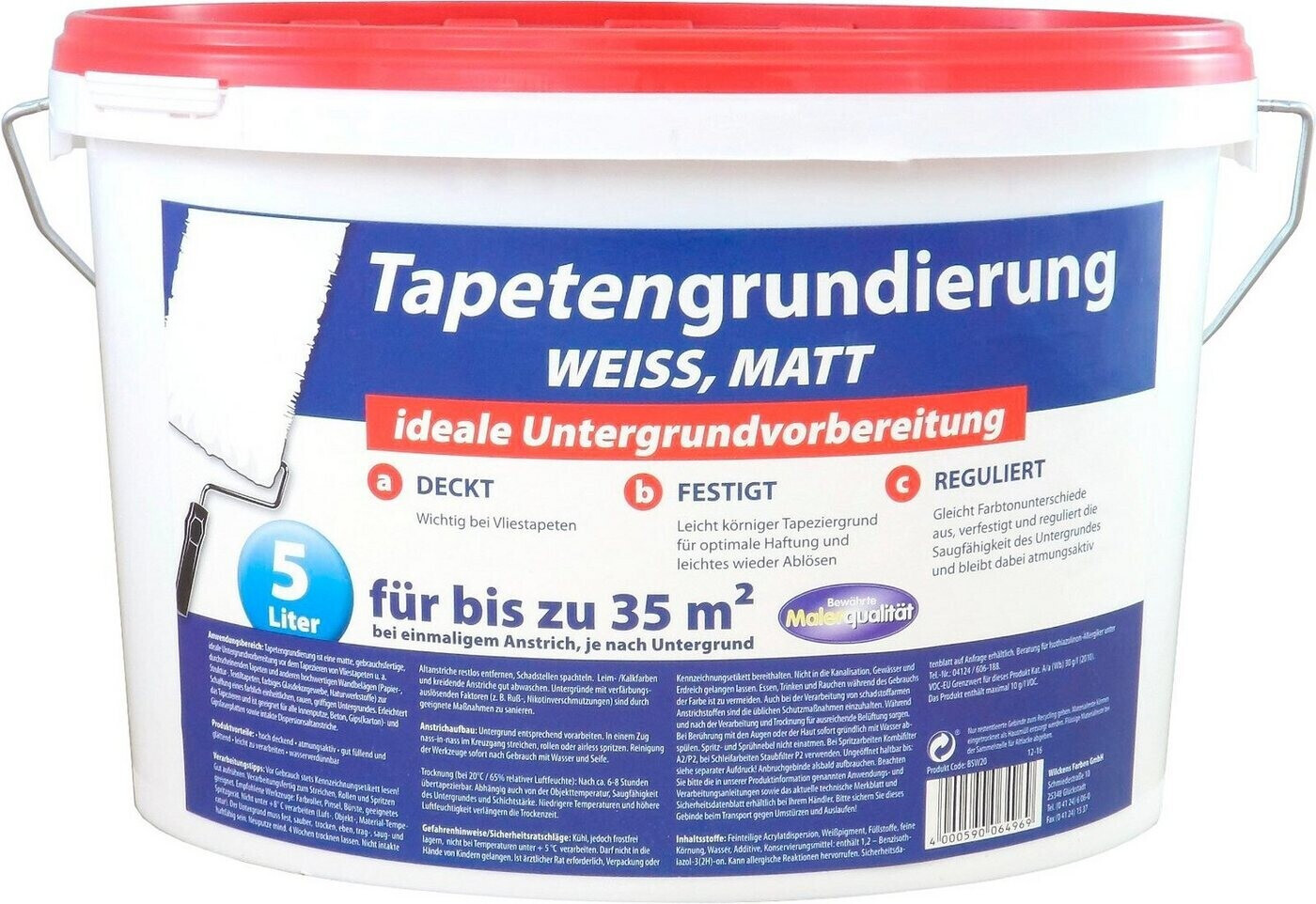 Wilckens Tapetengrundierung weiss matt