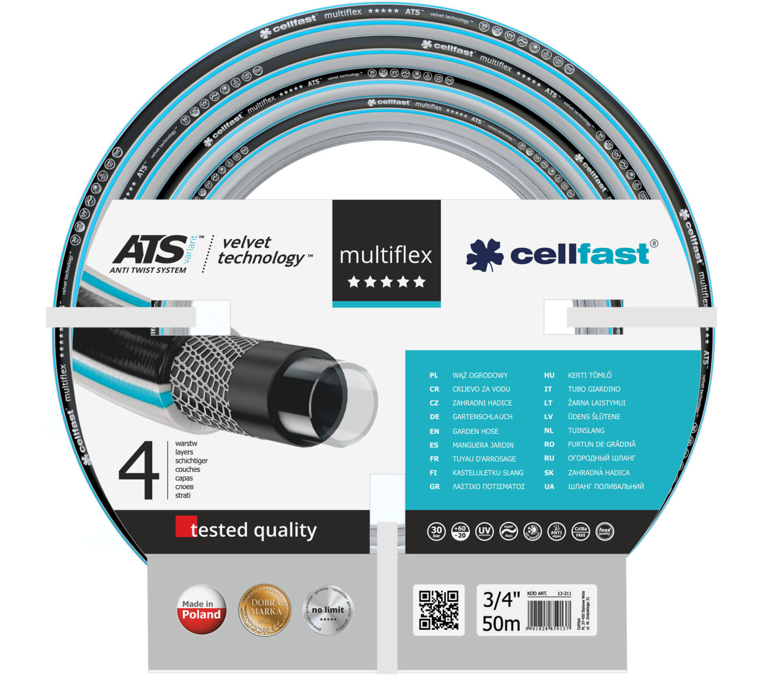 Cellfast Multiflex ATSV 3/4 -  50m (13-221)