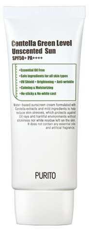 Purito Centella Green Level Unscented Sun SPF 50+ PA++++ (60 ml)