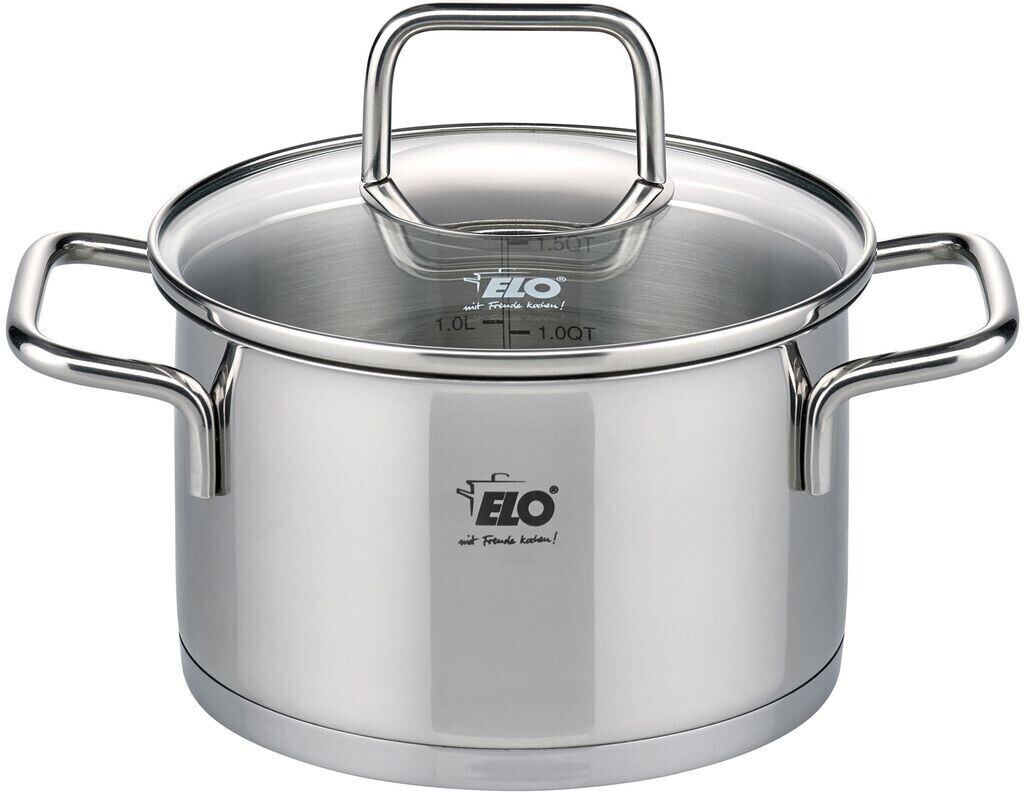 Elo Casserole citrine 12 cm stainless steel transparent