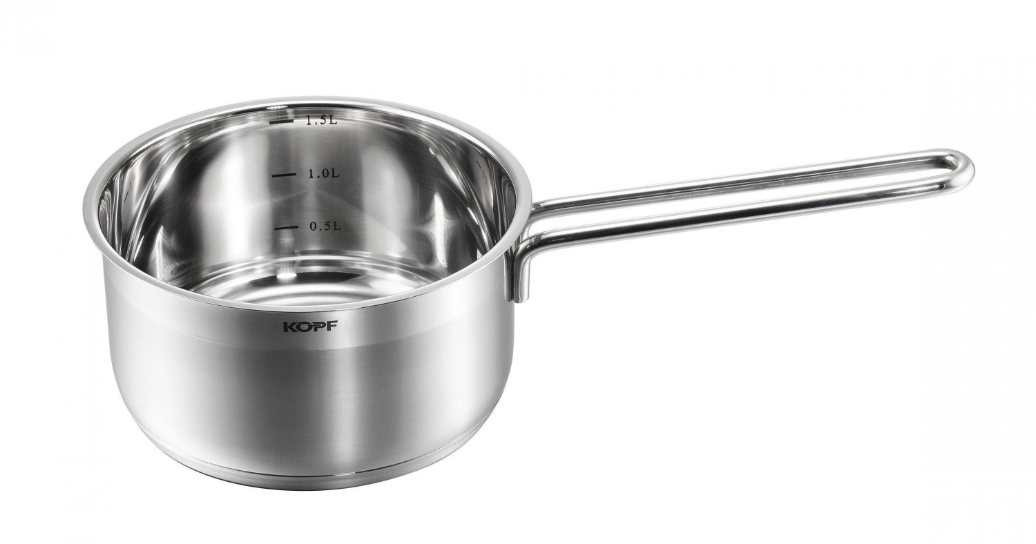 Kopf Head 124641 Saucepan Josie, 16 cm, height 8.5 cm, 1.5 liters, stainless steel