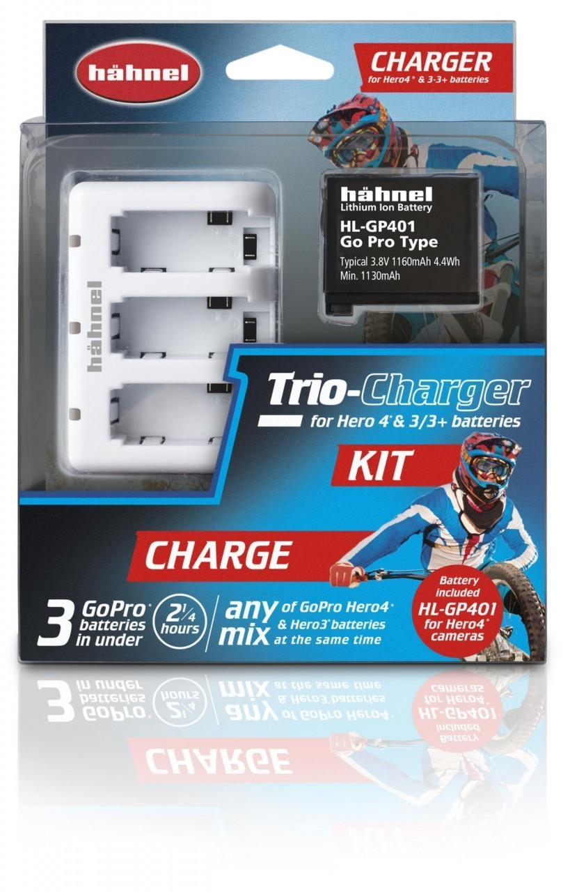 Hähnel Trio-Charger for Hero 4/3+/3