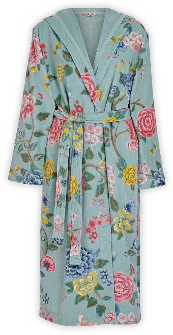 PiP Studio Good Evening Hooded Bathrobe Blue