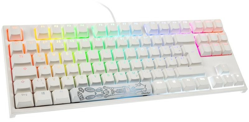 Ducky Channel ONE 2 TKL PBT White (DE) MX-Red Switches