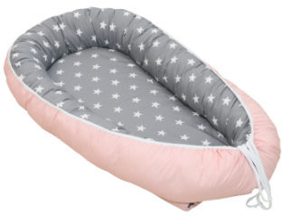 Ullenboom Babynest & Cocoon pink/grey